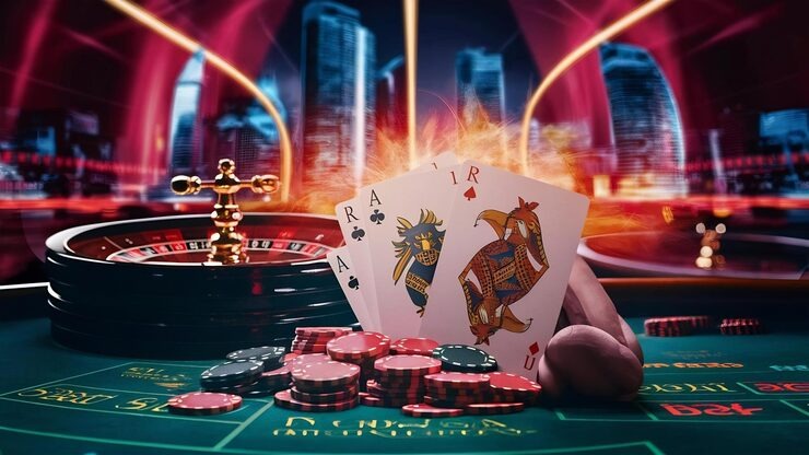 Three Card Poker betting interface and payout display on desktop and mobile